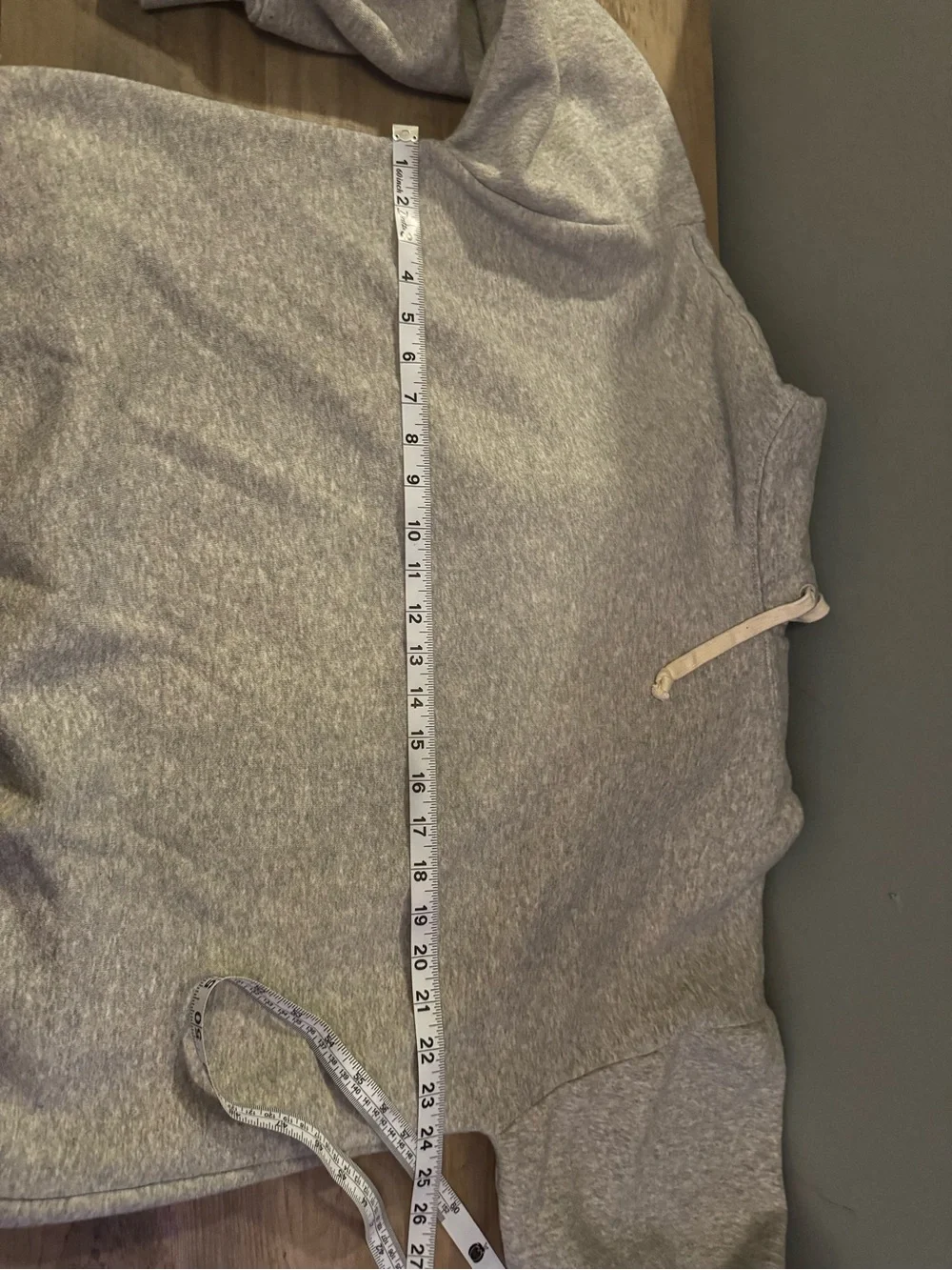 J. Crew Light Gray Men's Hooded Sweatshirt